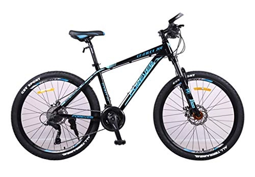 Mountain Bike : 26 Inch 27 Speed Mountain Bike Aluminum Alloy Frame For Adult Students Double Disc Brakes Are Available Soft Cushion Non-slip C