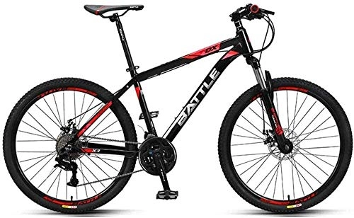 Mountain Bike : 26 Inch Adult Mountain Bikes 27 Speed Hardtail Mountain Bike with Dual Disc Brake Aluminum Frame Men Women City Commuter Bicycle, Perfect for Road Or Dirt Trail Touring