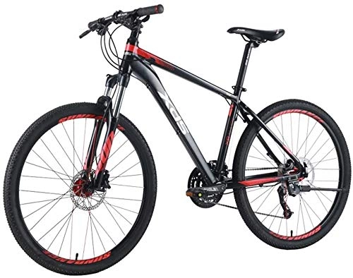 Mountain Bike : 26 Inch Adult Mountain Bikes, 27-Speed Mountain Bicycle, Men's Aluminum Frame Hardtail Mountain Bike, Dual-Suspension Alpine Bicycle (Size : S)