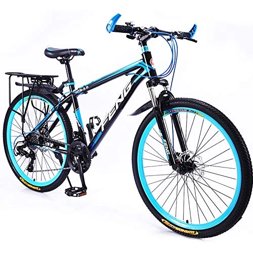 Mountain Bike : 26 Inch Hardtail Mountain Bikes, 21-speed Shimano Drivetrain, With Lock & Pump & Bell & Assembly Tool, Adult Student Outdoors Sport Exercise Bicycle-A 26inch