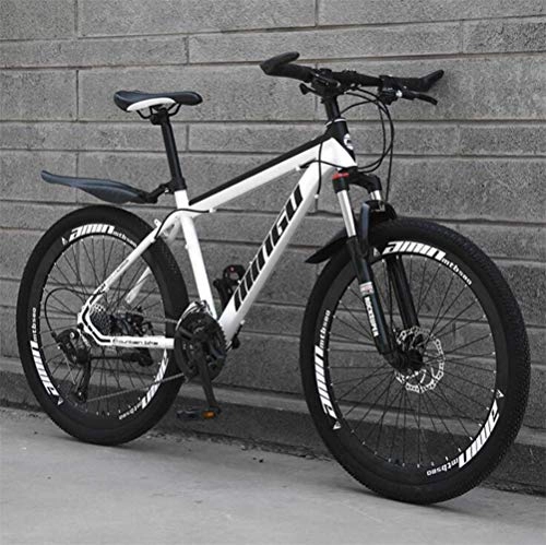 Mountain Bike : 26 Inch Mountain Bike Adult Men And Women Variable Speed City Road Bicycle (Color : White, Size : 21 Speed)