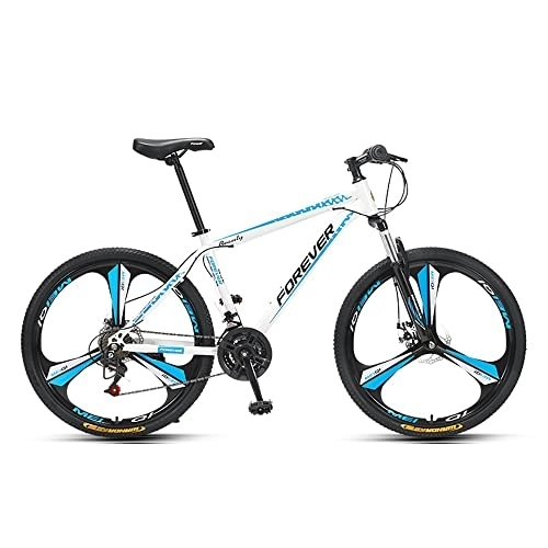 Mountain Bike : 26 Inch Mountain Bike Aluminum with 17 Inch Frame Disc-Brake 3 / 6-Spokes, 24 Speed Mens Mountain Bike, Dual Disc Brake MTB Bike For Uni Adult, Mountai