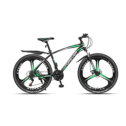 Mountain Bike : 26 inch Mountain Bike Men'S Women'S Work Riding Adult Students Off-Road Racing Variable Speed Bicycles-green_26_inch_21_Speed