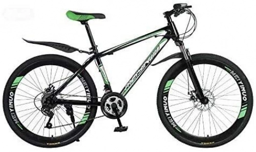 Mountain Bike : 26 Inch Mountain Bike, PVC And All Aluminum Pedals And Rubber Grip, High Carbon Steel And Aluminum Alloy Frame, Double Disc Brake (Color : B, Size : 21 speed)