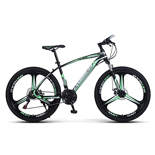 Mountain Bike : 26 inch Mountain Bike Urban Commuter City Bicycle 21 / 24 / 27-Speed MTB Bicycle with Suspension Fork and Dual-Disc Brake / Red / 21 Speed (Green 21 Speed)