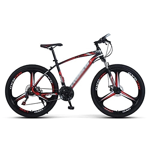 Mountain Bike : 26 inch Mountain Bike Urban Commuter City Bicycle 21 / 24 / 27-Speed MTB Bicycle with Suspension Fork and Dual-Disc Brake / Red / 21 Speed (Red 27 Speed)