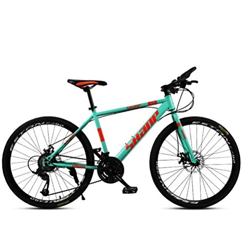 Mountain Bike : 26 Inch Wheel Mountain Bike For Adults - Commuter City Hardtail Bike Sports Leisure (Color : Green, Size : 27 speed)