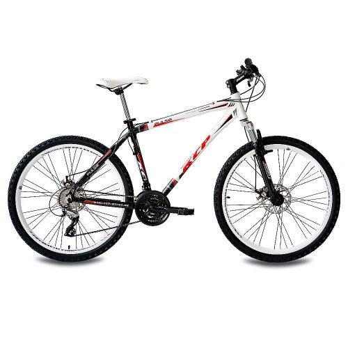 Mountain Bike : 26" KCP MOUNTAIN BIKE PULSE ALLOY 24 speed SHIMANO UNISEX white black - (26 inch)
