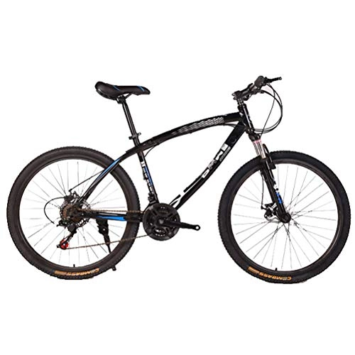 Mountain Bike : 26" Mountain Bicycle Carbon Steel Double Disc Brake 21-Speed Compatible Outdoor Bike