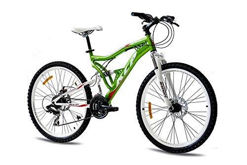 Mountain Bike : 26" MOUNTAIN BIKE KCP ATTACK 21 speed Shimano Tourney TX UNISEX green white - (26 inch)