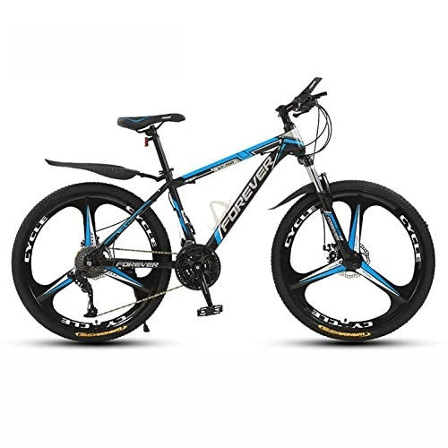 Mountain Bike : 26'' Wheel Mountain Bike / Bicycles for Men 21 / 24 / 27 / 30 Speeds Thickened High Carbon Steel Frame with Mechanical Double Discbrake and Lockable Suspension Fork, E, 30 Speed