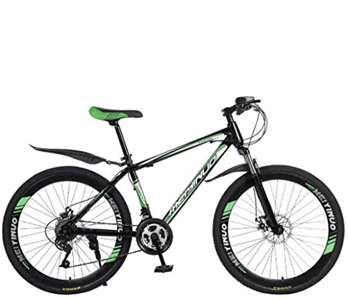 Mountain Bike : 26In 21-Speed Adult Mountain Bike, Lightweight Carbon Steel Full Frame, Wheel Front Suspension Mens Bicycle, Disc Brake, (Color : B, Size : 21Speed)