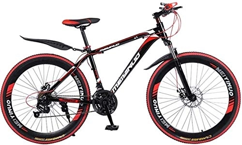 Mountain Bike : 26In 27-Speed Mountain Bike for Adult, Lightweight Aluminum Alloy Full Frame, Wheel Front Suspension Mens Bicycle, Disc Brake 6-11, Black 1 fengong (Color : Black 2)