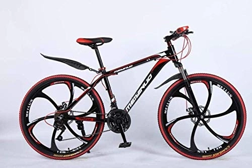 Mountain Bike : 26In 27-Speed Mountain Bike for Adult, Lightweight Aluminum Alloy Full Frame, Wheel Front Suspension Mens Bicycle, Disc Brake 6-11, Black 1 fengong (Color : Black 4)