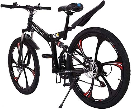 Mountain Bike : 26in Carbon Steel Mountain Bike Shimanos21 Speed Bicycle Full Suspension MTB-A