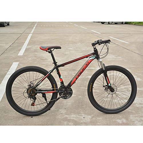 Mountain Bike : 26in Mountain Bike 21 Speed Shift Left 3 Right 7 Frame Shock Absorption Mountain Bicycle, A-26in