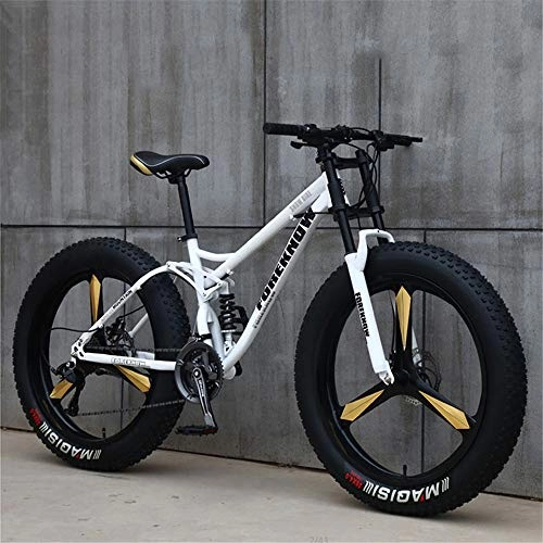 Mountain Bike : 26In Sports Cycling Bicycle Speed Off Road Beach Mountain Bike Adult Super Wide Tires Men And Women Cycling Students Snow Bicycle Oil Spring Fork, d, 26"× 27speed