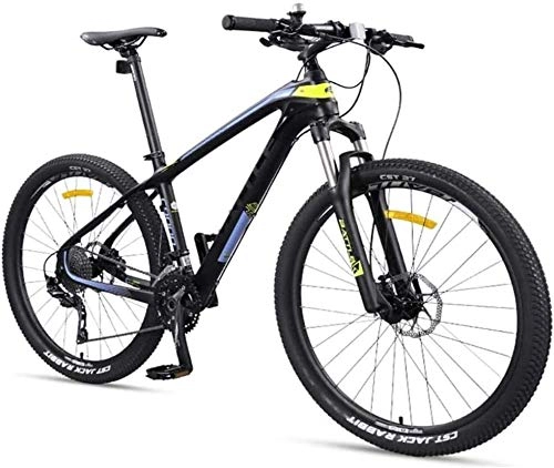 Mountain Bike : 27.5 Inch Adult Mountain Bikes Ultra-Light Carbon Fiber Frame Mountain Trail Bike Male and Female Students Bicycle, for Outdoor Sports, Exercise