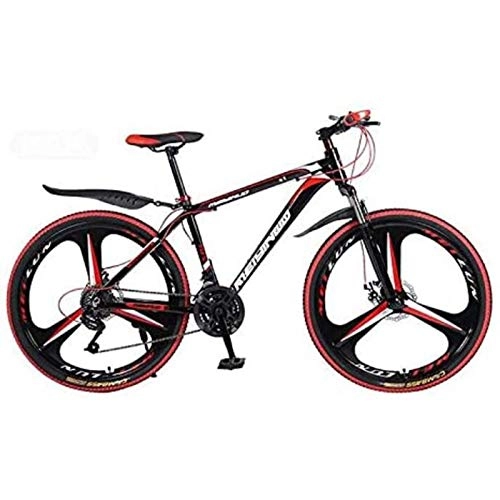 Mountain Bike : 27 speed 26 Inch Offroad Mountain Bike Bicycle, High Carbon Steel And Aluminum Alloy Frame, Double Disc Brake, PVC And All Aluminum Pedals