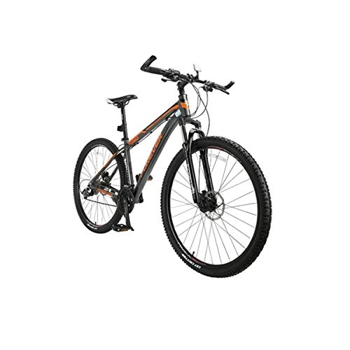 Mountain Bike : 8haowenju Mountain Bike Bicycle, 26 Inch 33 Speed Change, Aluminum Alloy Frame, Oil Disc Double Disc Brake, Male And Female Student Bicycle (Color : Gray, Edition : 33 speed)