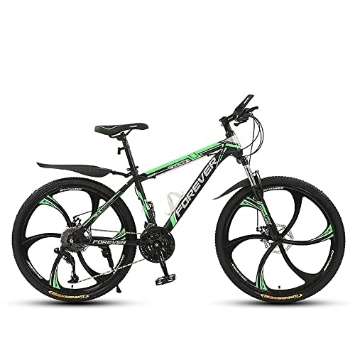 Mountain Bike : ACLFF 26-inch Mountain Bike Full Suspension Bicycles 27 Speeds, Thickened High Carbon Steel Frame, Premium Mountain Bike with Mechanical Double Discbrake, for Height 165~180cm