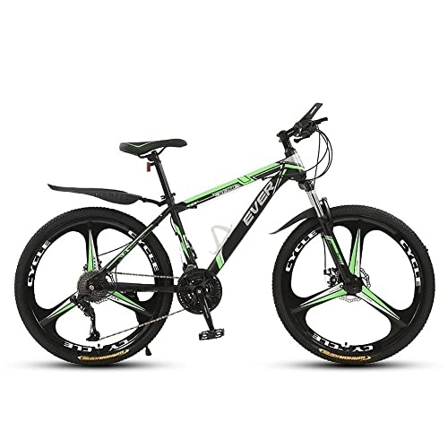 Mountain Bike : ACLFF Mountain Bike / Bicycles 26'' wheel 27 Speeds, 17'' Thickened High Carbon Steel Frame, Premium Mountain Bike with Mechanical Double Discbrake and Suspension Fork, for Men and Women