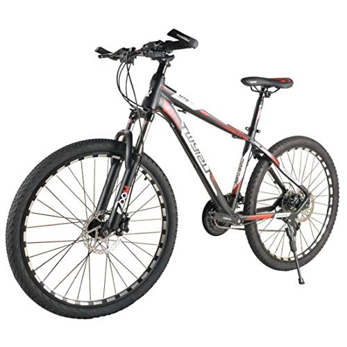 Mountain Bike : Adult Bicycle 27-Speed Dual Disc Brakes for Men And Women Mountain Bike Aluminum Alloy, Red