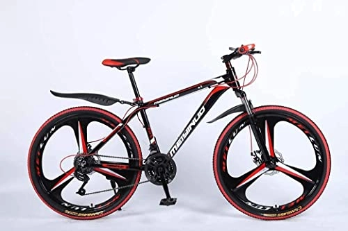 Mountain Bike : Adult mountain bike- 26In 27-Speed Mountain Bike for Adult, Lightweight Aluminum Alloy Full Frame, Wheel Front Suspension Mens Bicycle, Disc Brake (Color : Black, Size : A)