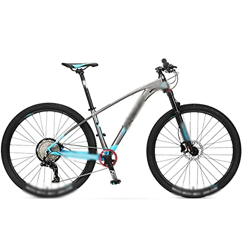 Mountain Bike : Adult Mountain Bike, 29-Inch Wheels, Mens / Womens Alloy Frame MTB, 13 Speed, Oil And Gas Fork Disc Brakes (Color : 13-speed blue, Size : 29inch)