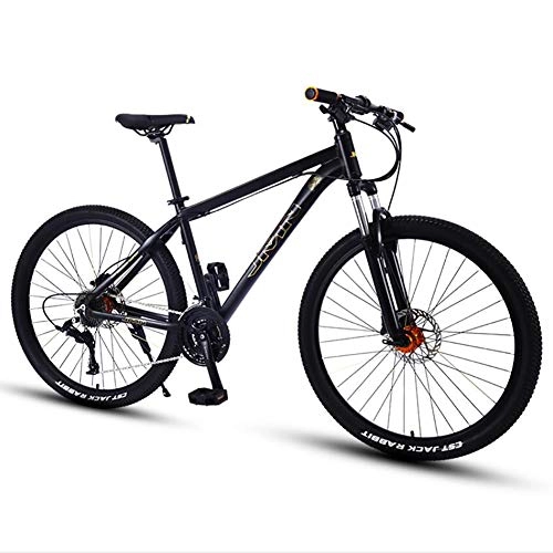Mountain Bike : Adult Mountain Bike Aluminum Alloy 27.5 Inch Big Wheels Hardtail Off-Road Shock-Absorbing Oil Disc Variable Speed Racing Mens Women Bicycles, 30 speed