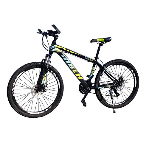 Mountain Bike : Adult Mountain Bike, Disc Brakes Front And Rear, Carbon Steel Frame With 8-Speed Gear 26