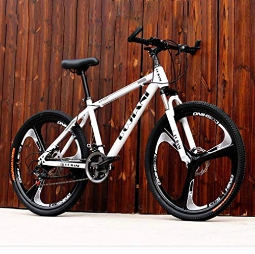 Mountain Bike : Adult Mountain Bike, Juvenile Student City Road Racing Bikes, Double Disc Brake Off-Road Snow Bicycle, 26 Inch Wheels Beach Bicycles