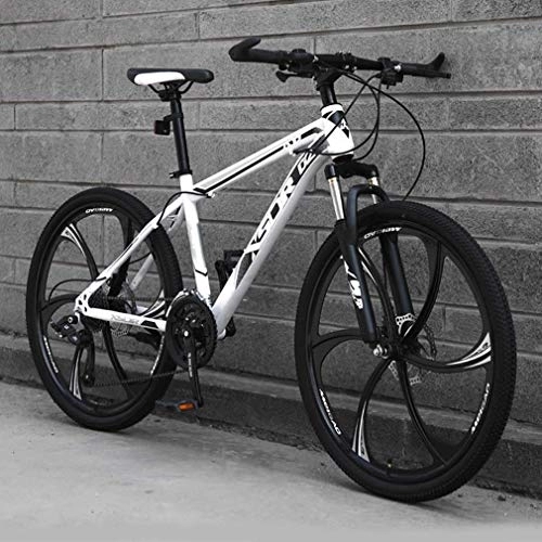 Mountain Bike : Adult Mountain Bike, Upgrade Lightweight High-Carbon Steel Frame Snowmobile Bikes, Double Disc Brake Beach Bicycle, 26 Inch Wheels