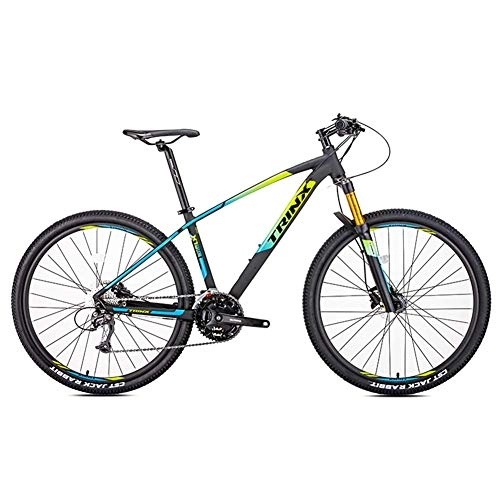 Mountain Bike : Adult Mountain Bikes, 27-Speed 27.5 Inch Big Wheels Alpine Bicycle, Aluminum Frame, Hardtail Mountain Bike, Anti-Slip Bikes, Orange FDWFN (Color : Green)