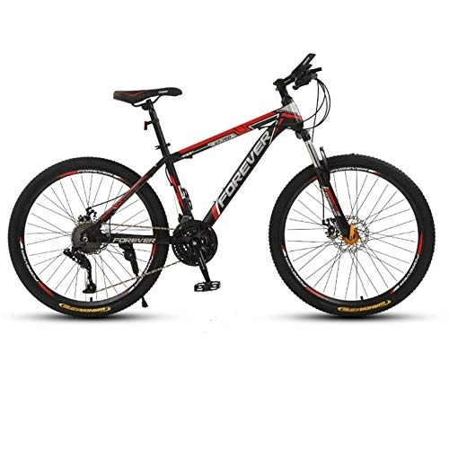 Mountain Bike : Adultmountain Bike, 26 Inch Men's Dual Disc Brake Hardtailmountain Bike, Bicycle Adjustable Seat, High-Carbon Steel Frame, D-26inch30speed