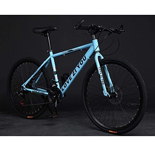 Mountain Bike : Adultmountain Bike, Carbon Steelmountain Bike 21 Speed Bicycle Full Suspension MTB Gears Dual Disc Brakesmountain Bicycle, A-26inch30speed