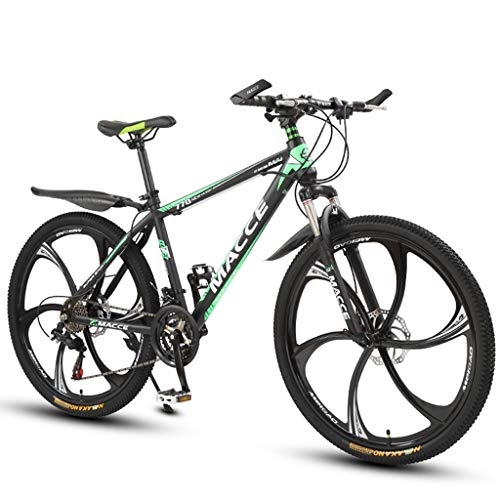 Mountain Bike : AEF Youth / Adult Mountain Bike, Mountain Bike Bicycle Hard Tail, 26 Inches 27-Speed, Multiple Colors, Green