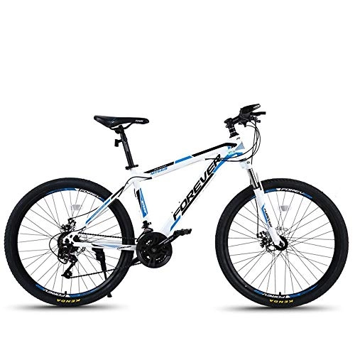 Mountain Bike : AI CHEN Mountain Bike Aluminium Alloy One Wheel Double Disc Brake Damping Speed Male and Female Students Bicycle 26 Inch 27 Speed