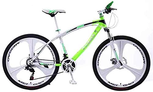 Mountain Bike : aipipl Bicycle Adult Mountain Bike MTB Road Bicycles For Men And Women 24 / 26In Wheels Adjustable Speed Double Disc Brake Off-road Bike