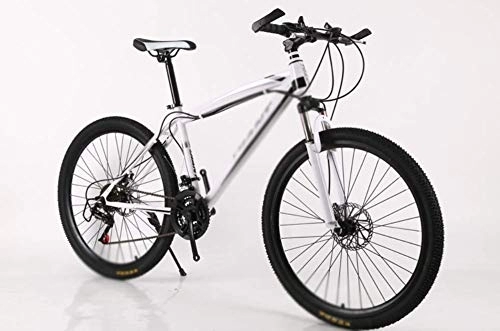 Mountain Bike : AMhuui Mountain Bike，Men And Women Speed Student Adult Bicycle Double Shock Racing Male And Female Student Speed Double Disc Brake Adult Bicycle