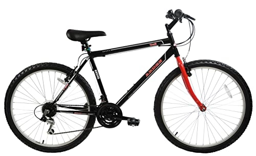 Mountain Bike : Ammaco. Arden Trail 26" Wheel Mens Adults Womens Small 16" Frame Mountain Bike 21 Speed Black / Red
