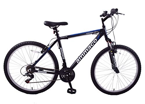 Mountain Bike : Ammaco. Crossfell 26" Wheel Mens Mountain Bike XL Large 23" Frame Alloy Front Suspension 21 Speed Black