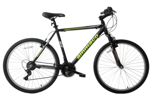 Mountain Bike : Ammaco Escape 26" Wheel Mens Black 21" Alloy Frame Hardtail Mountain Bike