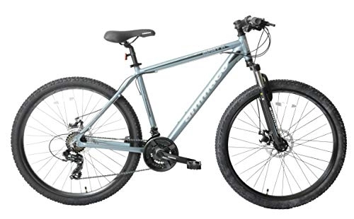 Mountain Bike : Ammaco Osprey V1 Mens Mountain Bike 27.5" Wheel 23" Frame Disc Brakes Grey