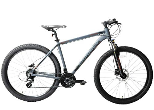 Mountain Bike : Ammaco. Osprey V3 27.5" 650b Wheel Mountain Bike Front Suspension Lockout Hydraulic Disc Brakes 24 Speed Alloy 19" Frame Grey