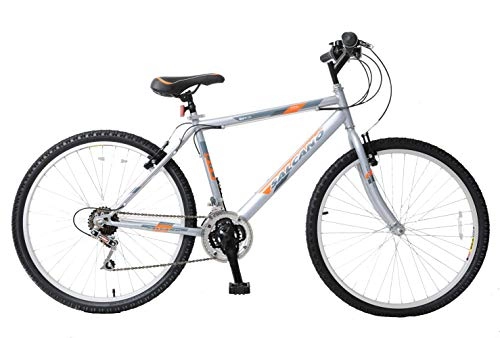Mountain Bike : Ammaco. Salcano Excel 26" Wheel Mens Adults 18" Frame Mountain Bike Grey / Orange 21 Speed