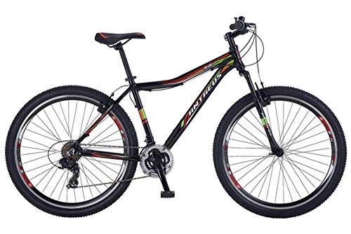 Mountain Bike : Ammaco. Salcano SB100 26" Wheel Mens Mountain Bike 18" Frame 21 Speed Alloy Front Suspension Black / Red / Green