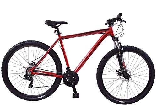 Mountain Bike : Ammaco. Team 4.0 29" 29er Mens Mountain Bike Front Suspension Disc Brakes 19" Frame Alloy Red / Black