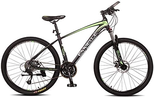 Mountain Bike : Aoyo 27-Speed Mountain Bikes, 27.5 Inch Big Tire Mountain Trail Bike, Dual-Suspension Mountain Bike, Aluminum Frame, Men's Womens Bicycle, Red, Colour:Green (Color : Green)