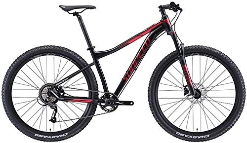 Mountain Bike : Aoyo 9 Speed Mountain Bikes, Aluminum Frame Men's Bicycle with Front Suspension, Unisex Hardtail Mountain Bike, All Terrain Mountain Bike, (Color : Red, Size : 27.5Inch)